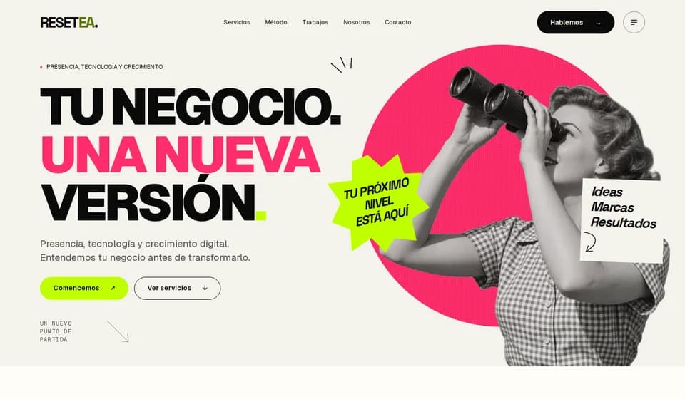 Vista del proyecto RESETEA